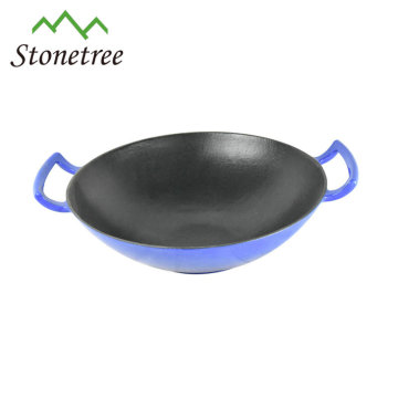 Wholesale cast iron inductions meat wok